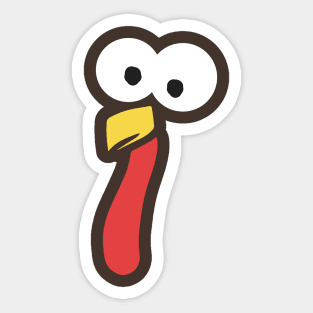 Turkey Face Sticker